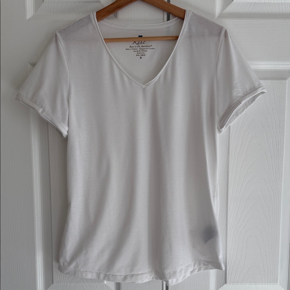 Kuhl Women's White V-Neck Tee